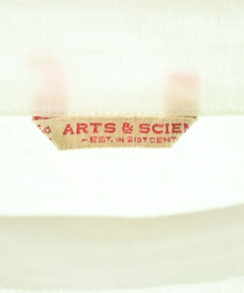 ARTS&SCIENCE（アーツアンドサイエンス）カジュアルシャツ 白 サイズ:1(S位) レディース/2200690915129