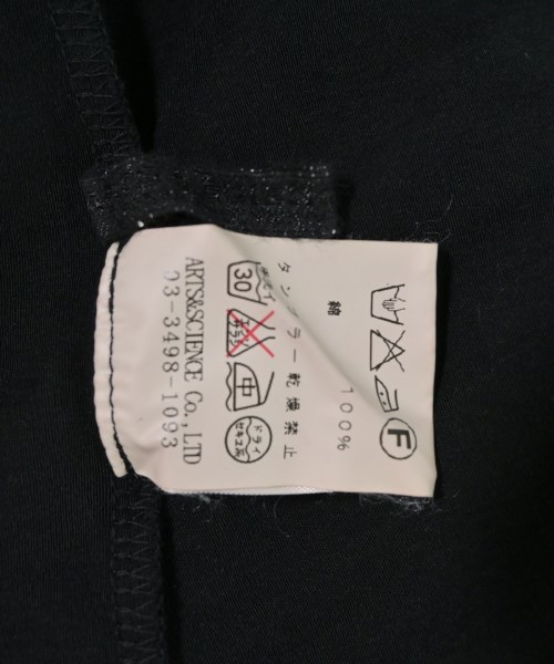 ARTS&SCIENCE（アーツアンドサイエンス）Tシャツ・カットソー 黒 サイズ:1(S位) レディース/2200701329013