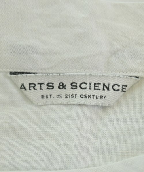 ARTS&SCIENCE（アーツアンドサイエンス）カジュアルシャツ 白 サイズ:3(L位) レディース/2200647048085