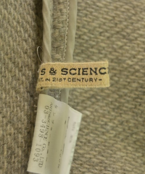 ARTS&SCIENCE（アーツアンドサイエンス）ノーカラージャケット ベージュ サイズ:1(S位) レディース/2200647048146
