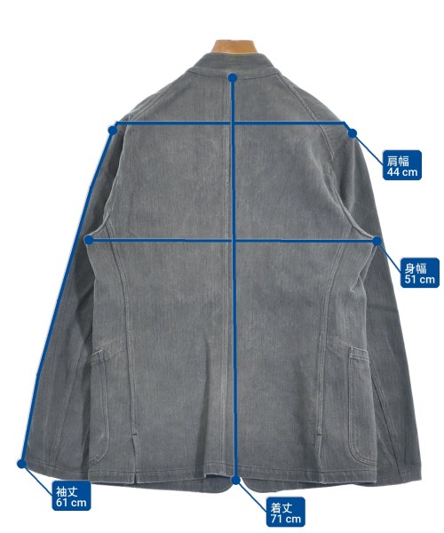 ARTS&SCIENCE（アーツアンドサイエンス）カバーオール グレー サイズ:3(L位) メンズ/2200640331030