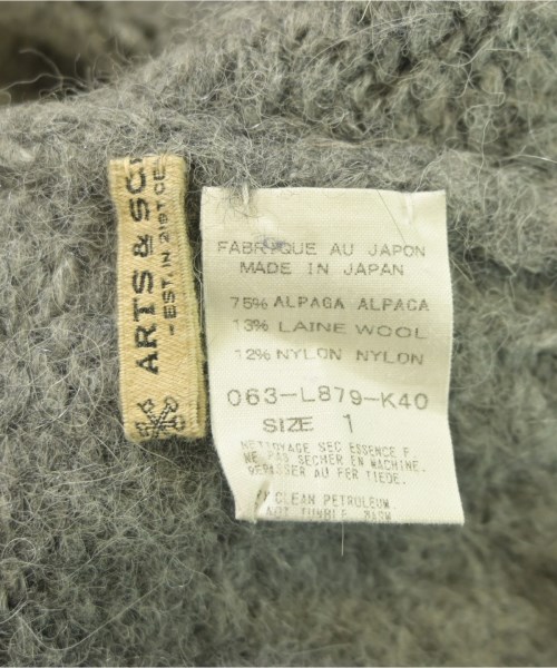 ARTS&SCIENCE（アーツアンドサイエンス）ニット・セーター グレー サイズ:1(S位) レディース/2200652448016