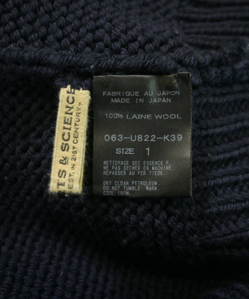 ARTS&SCIENCE（アーツアンドサイエンス）ニット・セーター 紺 サイズ:1(S位) レディース/2200652448030
