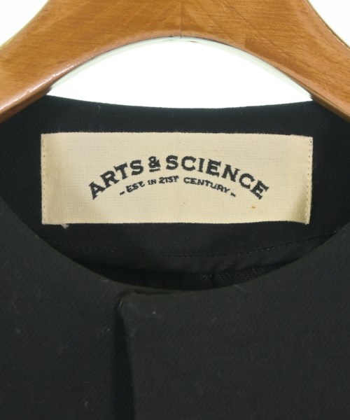 ARTS&SCIENCE（アーツアンドサイエンス）ノーカラージャケット 黒 サイズ:1(S位) レディース/2200665308017