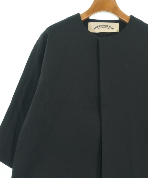 ARTS&SCIENCE（アーツアンドサイエンス）ノーカラージャケット 黒 サイズ:1(S位) レディース/2200665308017