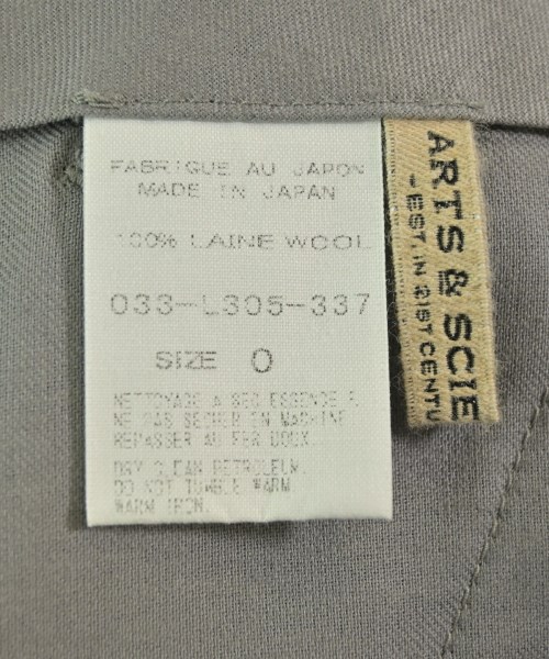 ARTS&SCIENCE（アーツアンドサイエンス）スラックス グレー サイズ:0(XS位) レディース/2200665308109