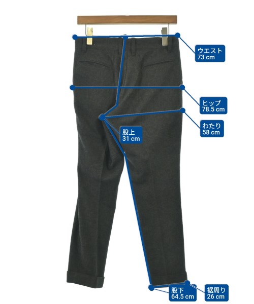 ARTS&SCIENCE（アーツアンドサイエンス）スラックス グレー サイズ:1(S位) レディース/2200665308284