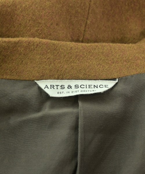 ARTS&SCIENCE（アーツアンドサイエンス）カジュアルジャケット 茶 サイズ:3(L位) メンズ/2200667715011