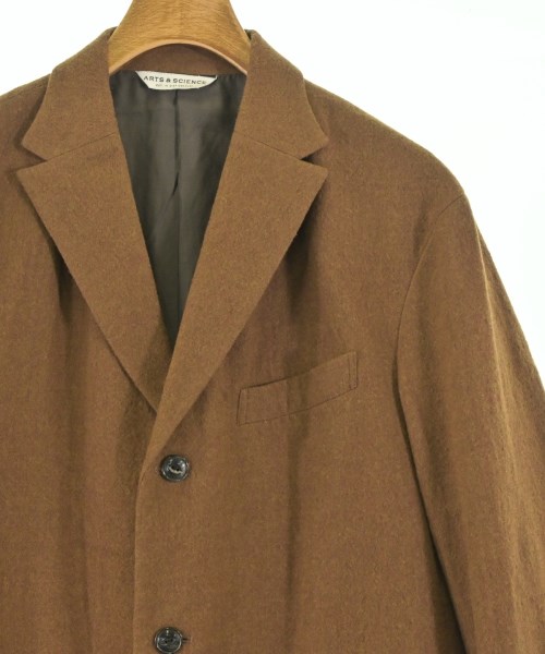 ARTS&SCIENCE（アーツアンドサイエンス）カジュアルジャケット 茶 サイズ:3(L位) メンズ/2200667715011