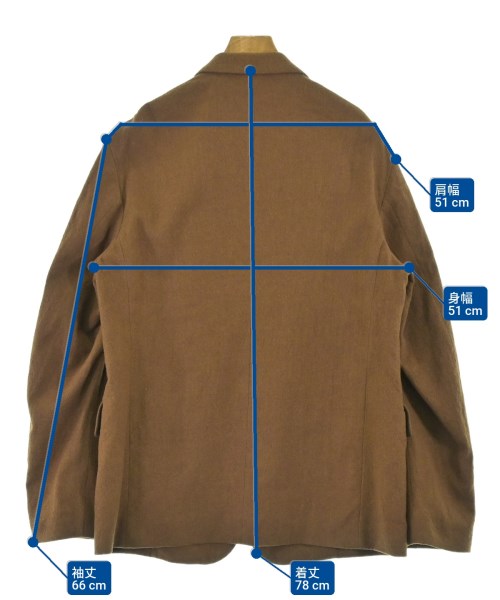 ARTS&SCIENCE（アーツアンドサイエンス）カジュアルジャケット 茶 サイズ:3(L位) メンズ/2200667715011