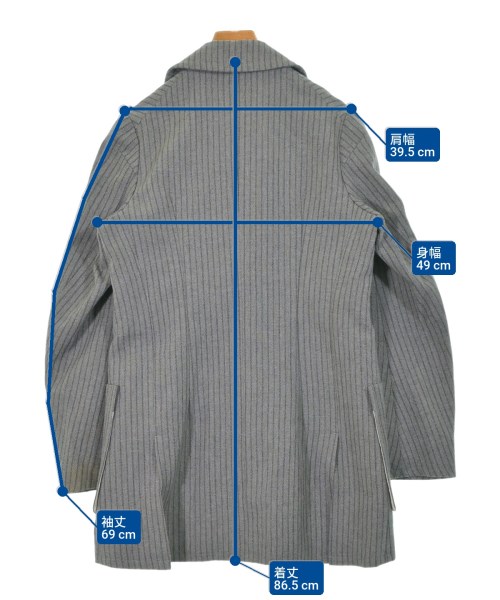 ARTS&SCIENCE（アーツアンドサイエンス）チェスターコート グレー サイズ:3(L位) メンズ/2200667867024