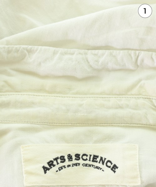 ARTS&SCIENCE（アーツアンドサイエンス）カジュアルシャツ 白 サイズ:2(M位) メンズ/2200721487076
