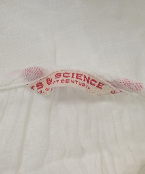 ARTS&SCIENCE（アーツアンドサイエンス）ブラウス 白 サイズ:1(S位) レディース/2200723614098