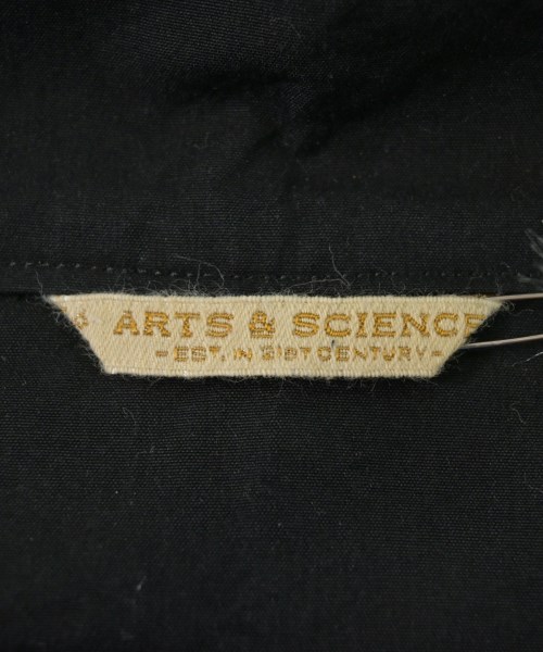 ARTS&SCIENCE（アーツアンドサイエンス）シャツワンピース 黒 サイズ:1(S位) レディース/2200680631084