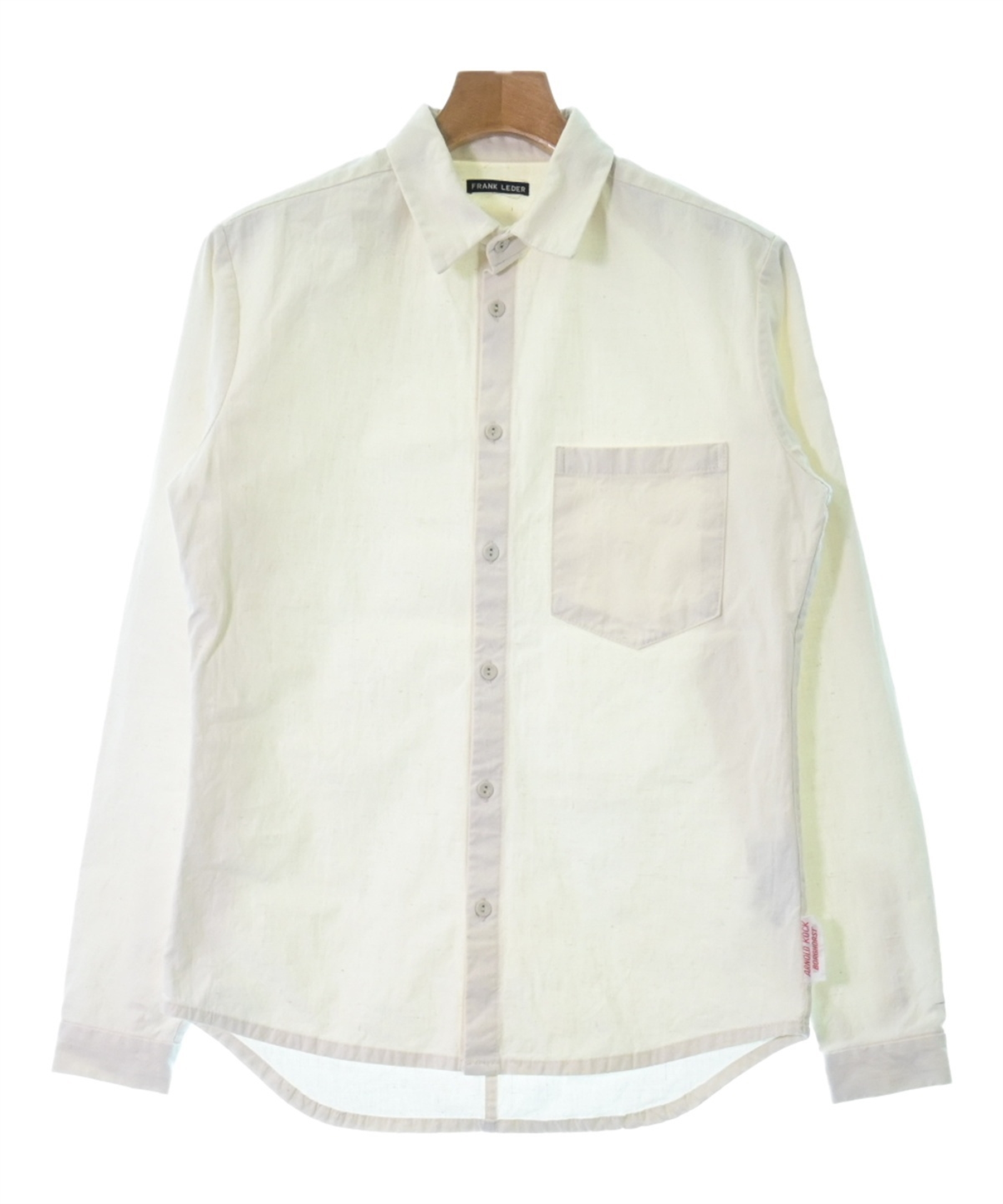 FRANK LEDER ホワイト ボタンアップシャツ