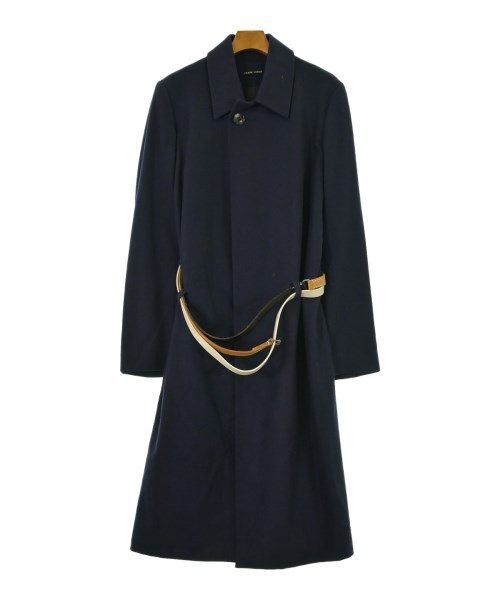 FRANK LEDER(フランクリーダー)ステンカラーコート 紺 サイズ:S/2200644649032