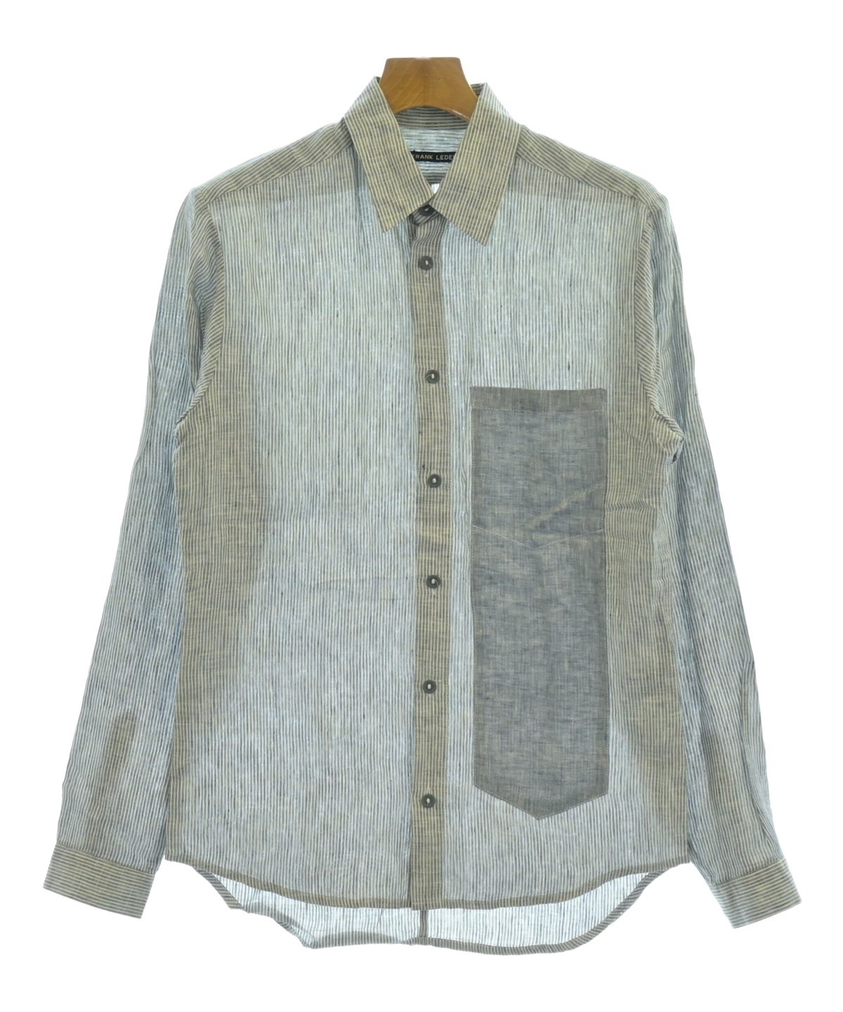 FRANK LEDER フランクリーダー　シャツ FRANK LEDER（フランクリーダー）カジュアルシャツ 紺 サイズ:XS