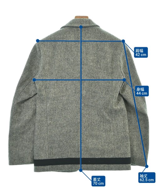 FRANK LEDER（フランクリーダー）カジュアルジャケット グレー サイズ:XS メンズ/2200626160111