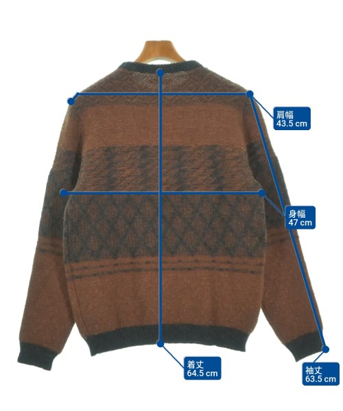 FRANK LEDER（フランクリーダー）ニット・セーター 茶 サイズ:S メンズ/2200672172311