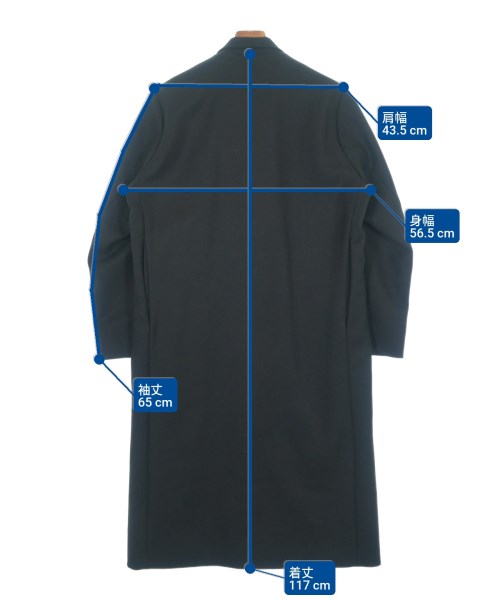 FRANK LEDER（フランクリーダー）チェスターコート 黒 サイズ:S メンズ/2200677046143