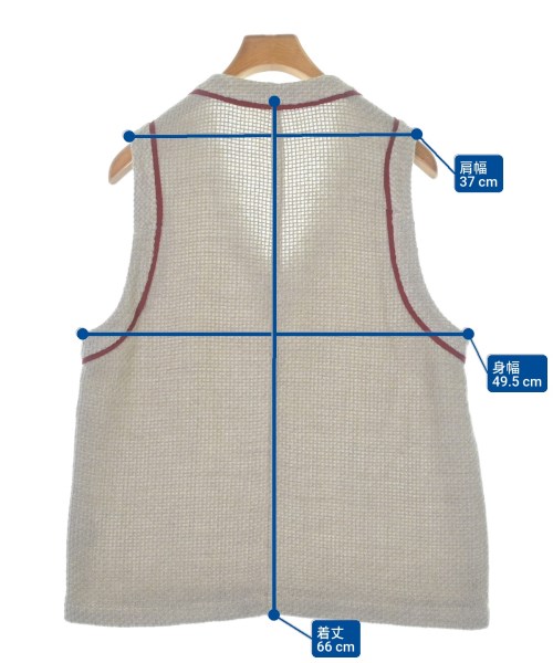 FRANK LEDER（フランクリーダー）ベスト ベージュ サイズ:L メンズ/2200661643037