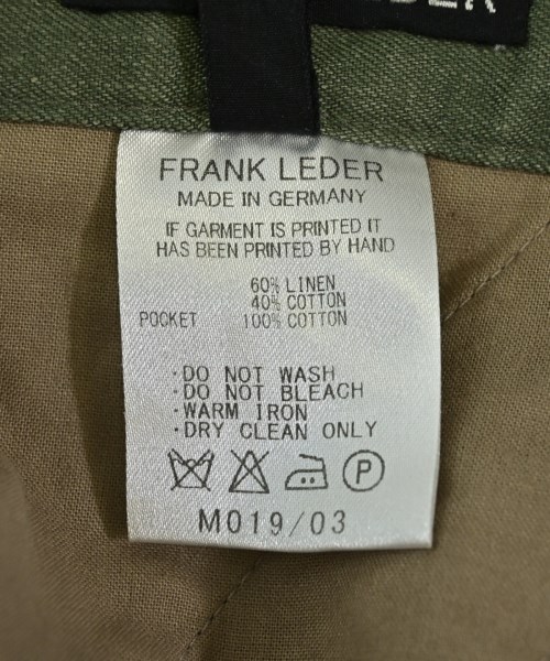 FRANK LEDER（フランクリーダー）スラックス カーキ サイズ:S メンズ/2200715549018
