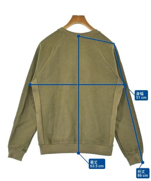 FRANK LEDER（フランクリーダー）スウェット カーキ サイズ:L メンズ/2200648647010