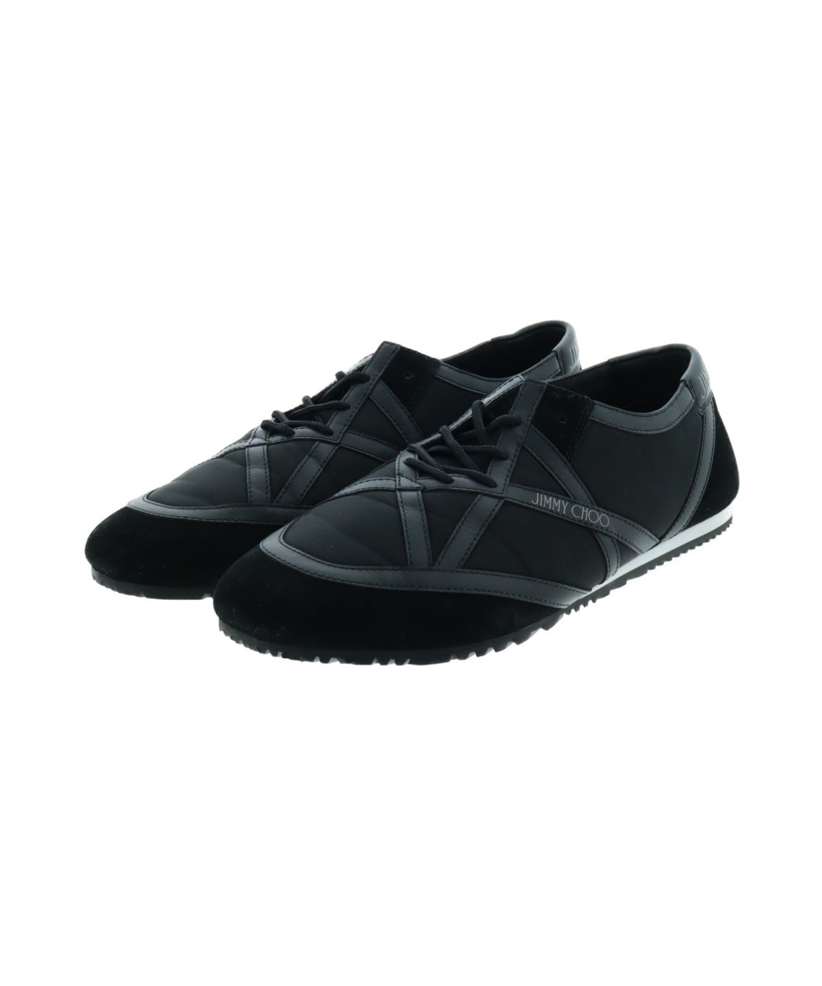 JIMMY CHOO（ジミーチュー）スニーカー 黒 サイズ:43(28cm位) メンズ 