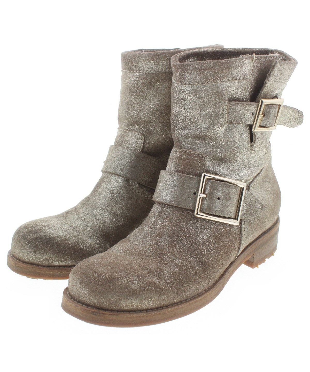 JIMMY CHOO ジミーチュー ブーツ レディース 【古着】【中古】 JIMMY CHOO（ジミーチュー）ブーツ ベージュ サイズ:EU34 1/2(21cm位