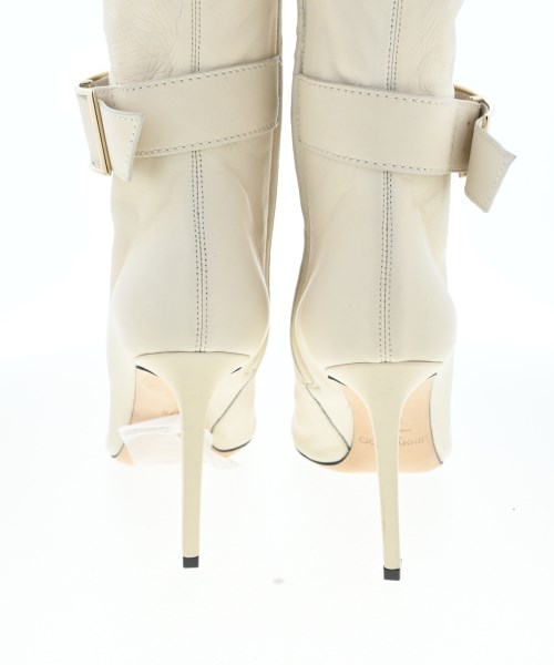 JIMMY CHOO（ジミーチュー）ブーツ 白 サイズ:37 1/2(24.5cm位) レディース/2200635818126