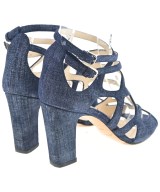JIMMY CHOO（ジミーチュー）サンダル 紺 サイズ:EU36(22.5cm位) レディース/2200635555267