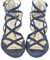JIMMY CHOO（ジミーチュー）サンダル 紺 サイズ:EU36(22.5cm位) レディース/2200635555267