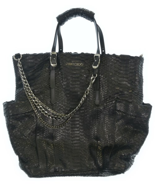 JIMMY CHOO ジミーチュー トートバッグ レディース 【古着】【中古】 JIMMY CHOO（ジミーチュー）トートバッグ 黒 サイズ:- レディース