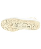 JIMMY CHOO（ジミーチュー）スニーカー ゴールド サイズ:EU38 1/2(25cm位) レディース/2200626366025