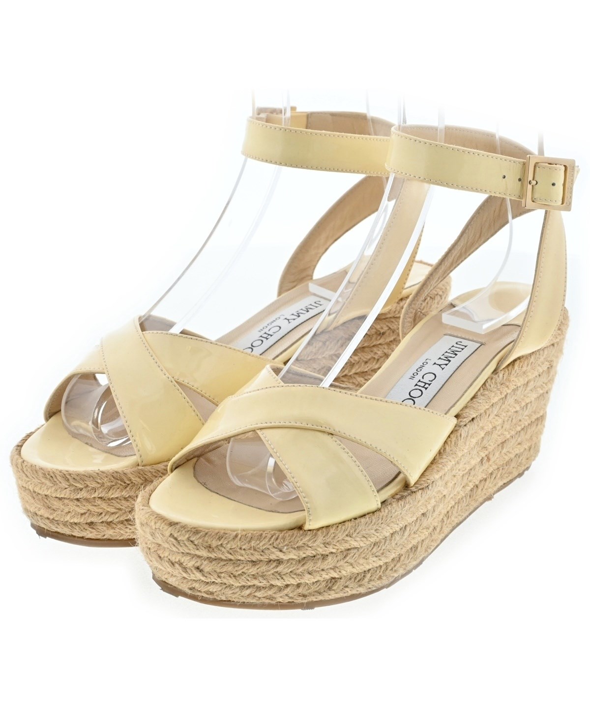 JIMMY CHOO（ジミーチュー）サンダル 黄 サイズ:EU36(22.5cm位