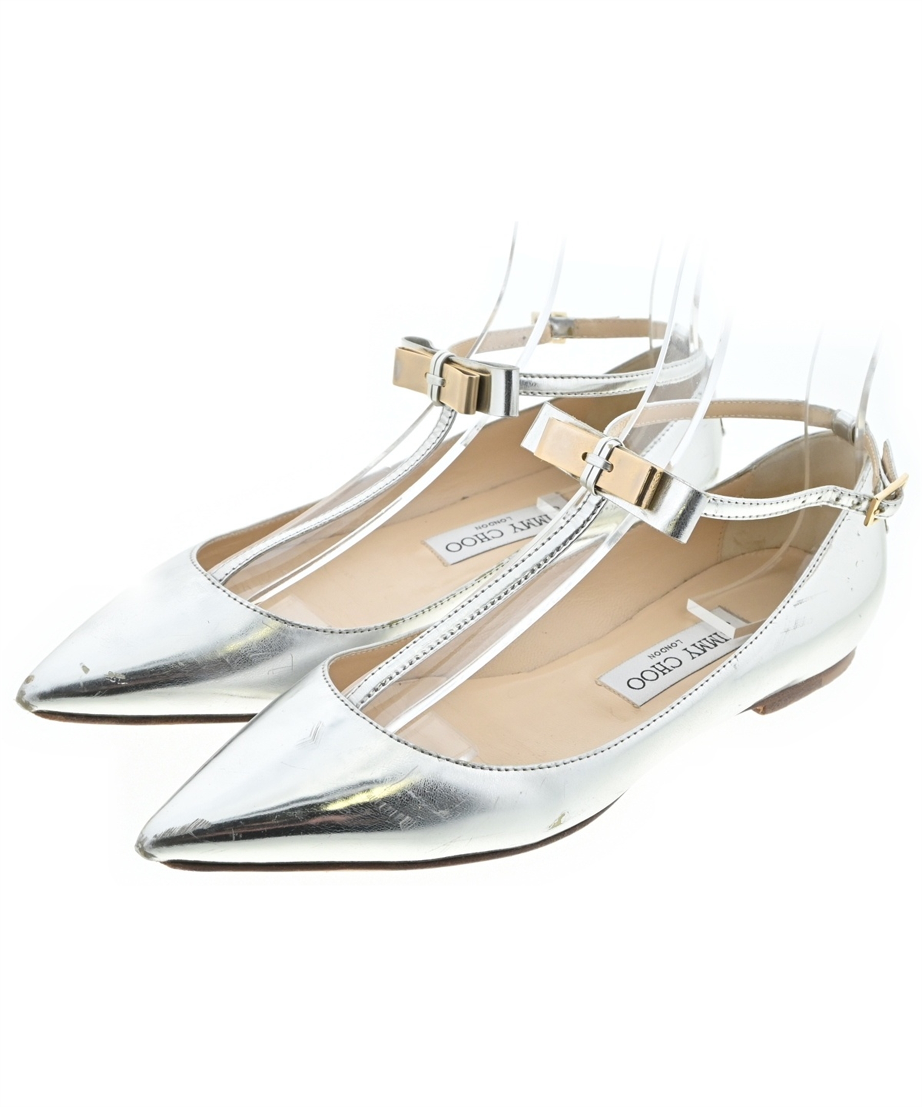 JIMMY CHOO（ジミーチュー）パンプス シルバー サイズ:EU37(23.5cm位