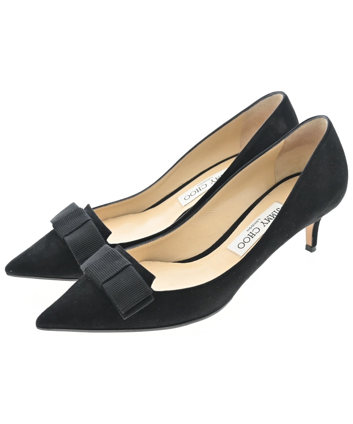 JIMMY CHOO（ジミーチュー）パンプス 黒 サイズ:EU38 1/2(25cm位