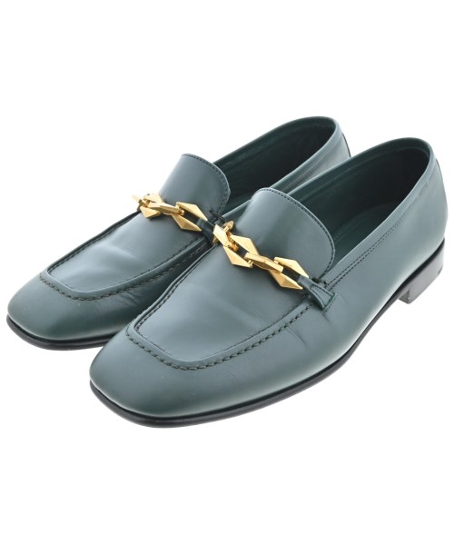 JIMMY CHOO(ジミーチュー)ドレスシューズ/ローファー 緑 サイズ:EU37(23.5cm位)/2200676848021