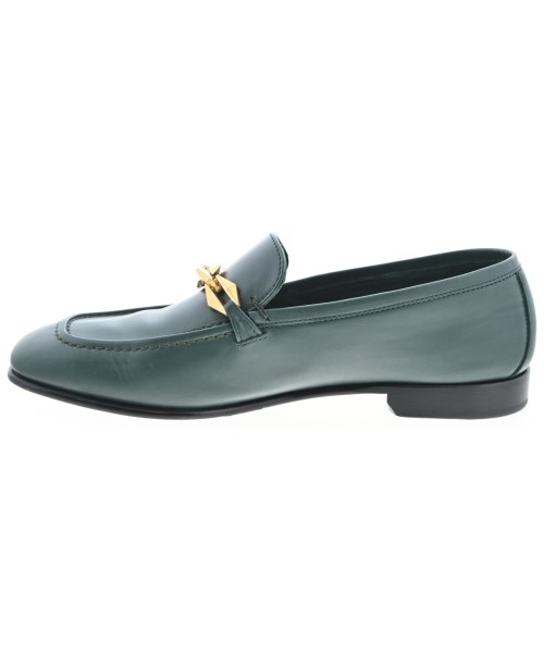JIMMY CHOO（ジミーチュー）ドレスシューズ/ローファー 緑 サイズ:EU37(23.5cm位) レディース/2200676848021