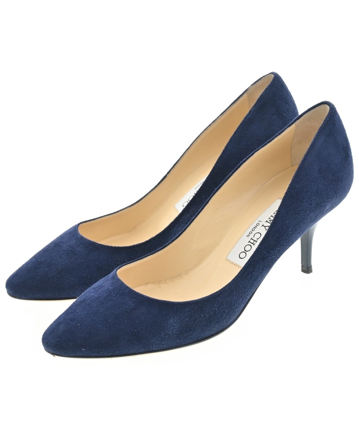 JIMMY CHOO（ジミーチュー）パンプス 紺 サイズ:EU36(22.5cm位