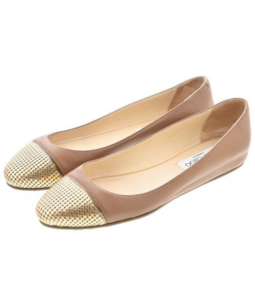 JIMMY CHOO(ジミーチュー)バレエシューズ/オペラシューズ 茶 サイズ:-(21cm位)/2200680118080