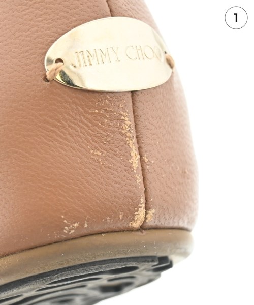 JIMMY CHOO（ジミーチュー）バレエシューズ/オペラシューズ 茶 サイズ:-(21cm位) レディース/2200680118080