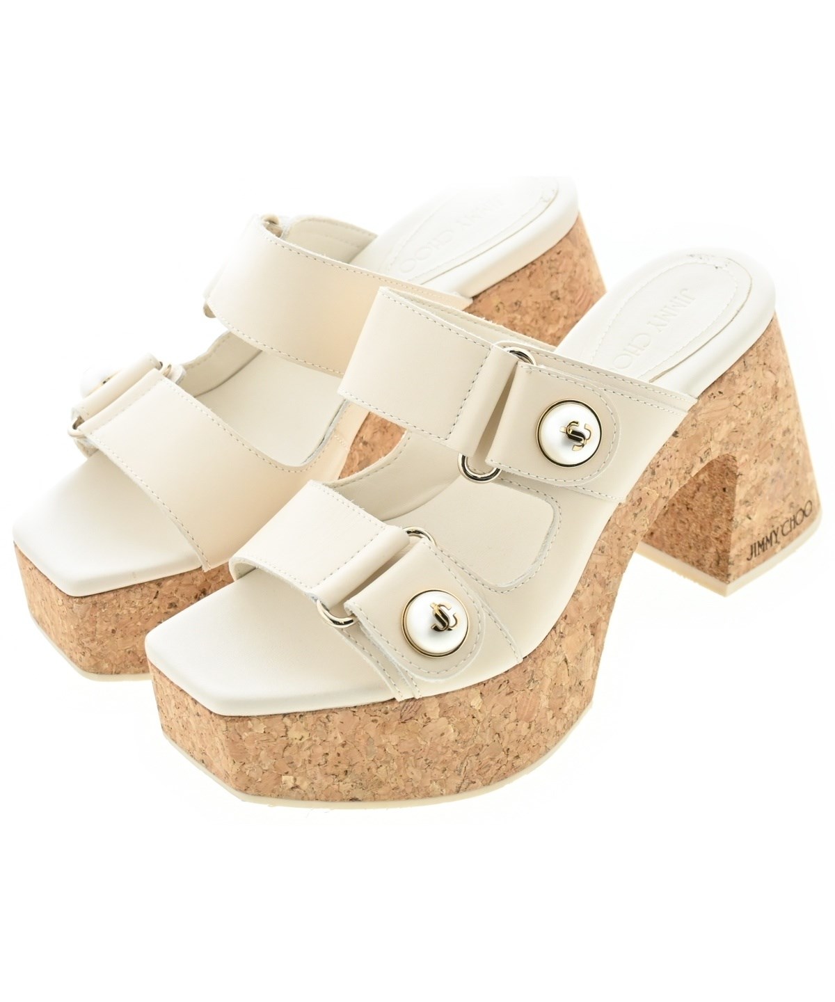JIMMY CHOO（ジミーチュー）サンダル ベージュ サイズ:EU36(22.5cm位