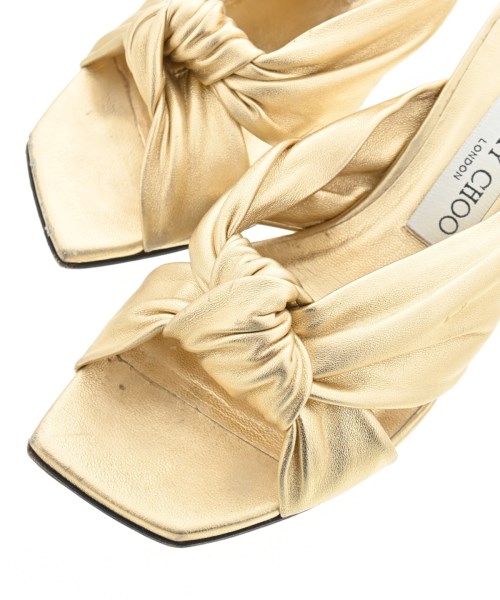 JIMMY CHOO（ジミーチュー）サンダル ゴールド サイズ:EU37(23.5cm位) レディース/2200685301012