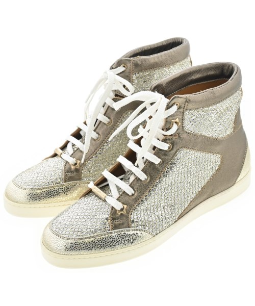 JIMMY CHOO(ジミーチュー)スニーカー シルバー サイズ:EU37 1/2(24cm位)/2200696231056