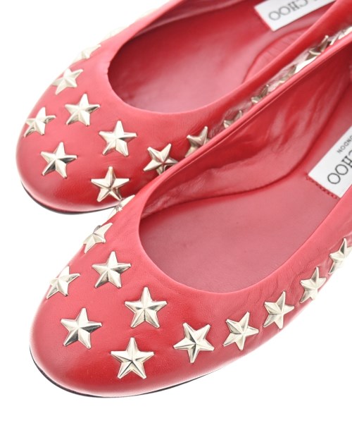 JIMMY CHOO（ジミーチュー）バレエシューズ/オペラシューズ 赤 サイズ:EU37(23.5cm位) レディース/2200696231087