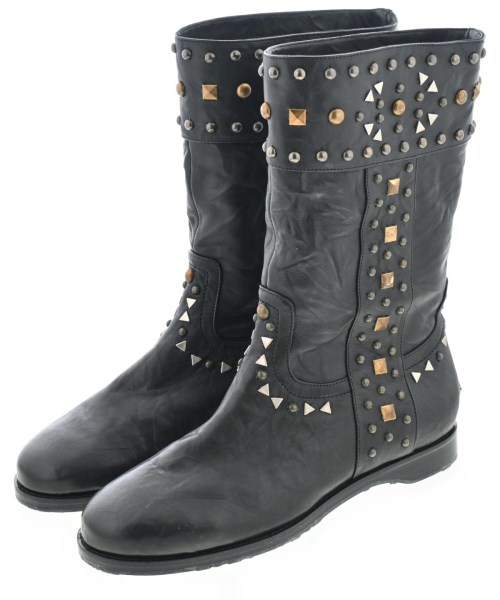 JIMMY CHOO(ジミーチュー)ブーツ 黒 サイズ:EU37(23.5cm位)/2200696231438