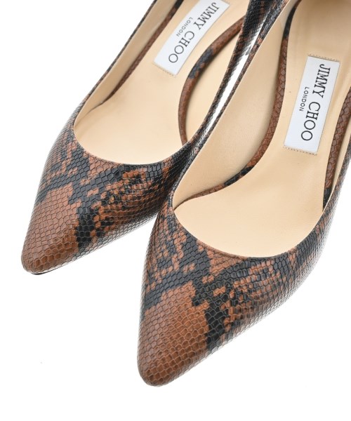 JIMMY CHOO（ジミーチュー）パンプス 茶 サイズ:EU37 1/2(24cm位) レディース/2200701763268