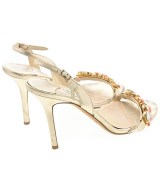 JIMMY CHOO（ジミーチュー）サンダル ゴールド サイズ:EU37(23.5cm位) レディース/2200658141041