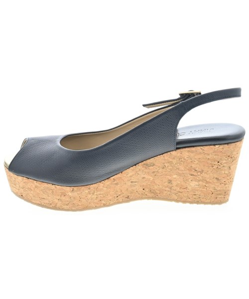 JIMMY CHOO（ジミーチュー）サンダル 紺 サイズ:EU38(24.5cm位) レディース/2200655567936